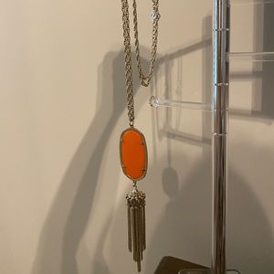 Kendra Scott necklace, orange, like new